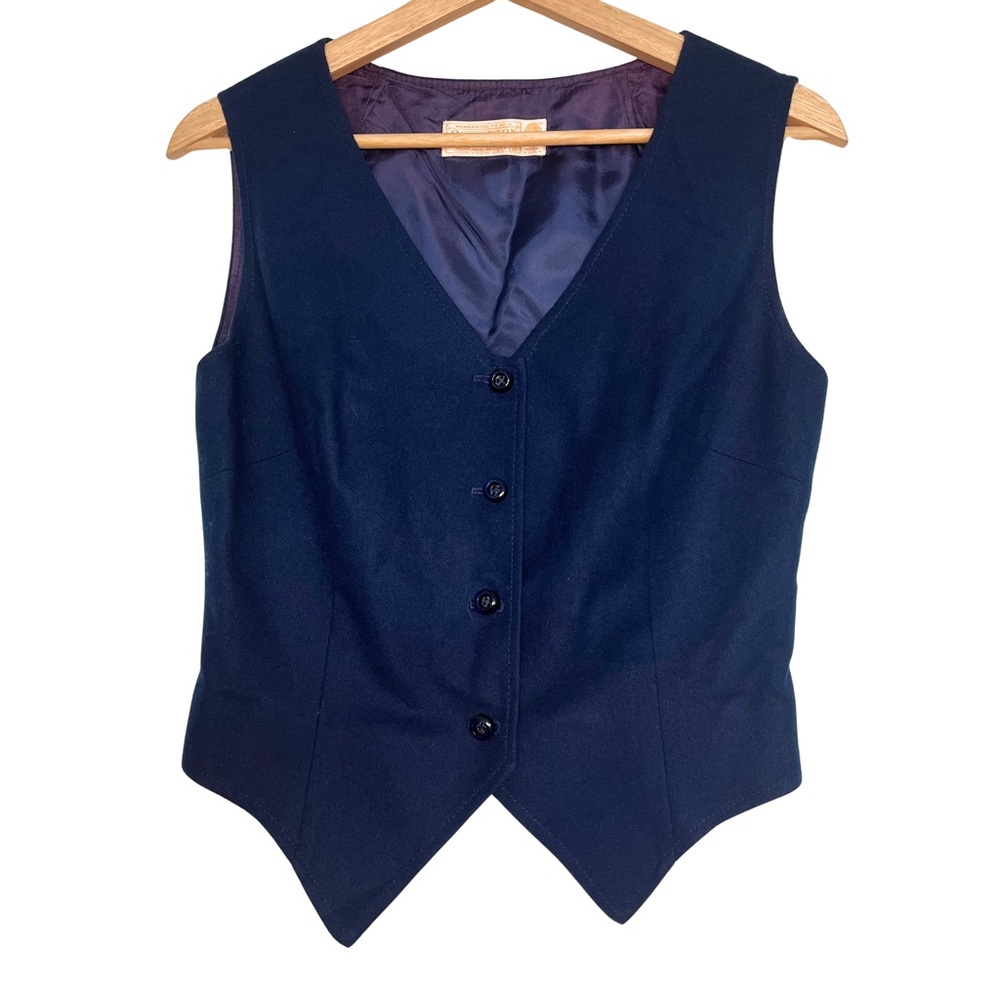 Pendleton Deep Blue Wool Vest